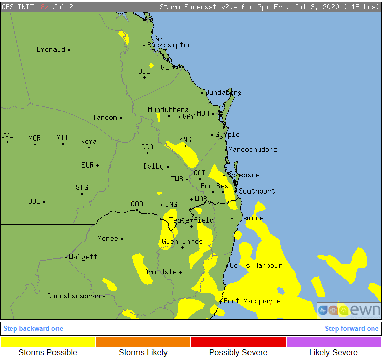 Balmy Conditions Ahead Of Possible Storms And Cool Change In Northeast Nsw Southeast Qld